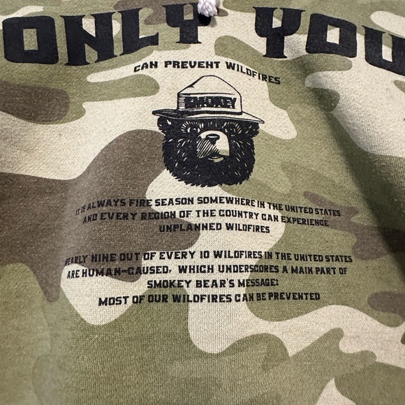 Smokey Bear matching Camo Top AND Bottom Set - Picture 3 of 9